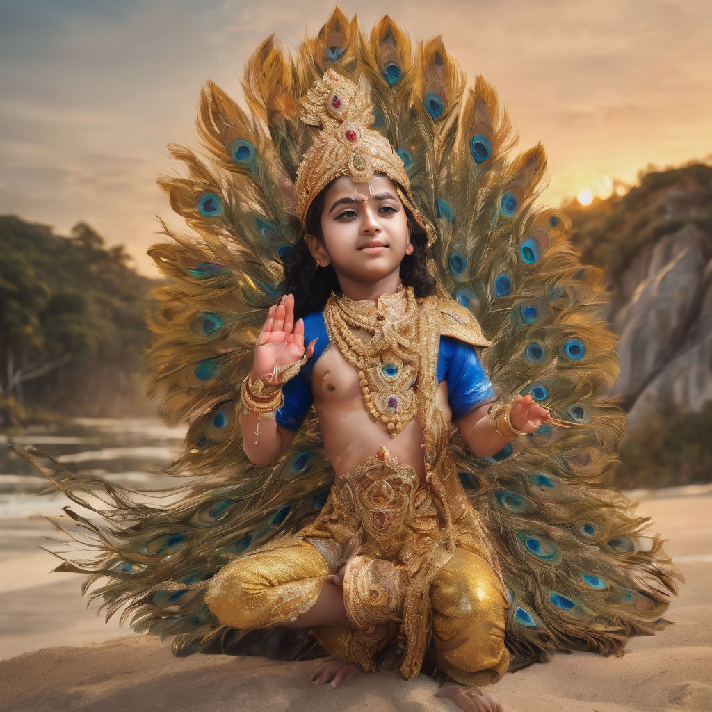 Lord Murugan portrayed as a child by gopi rk - Playground