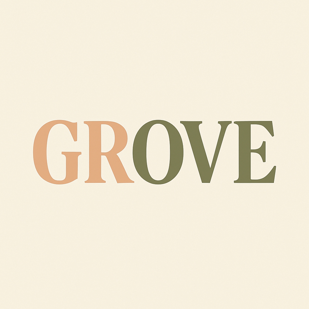 Elegant Minimalist Typography Logo Design for GROVE