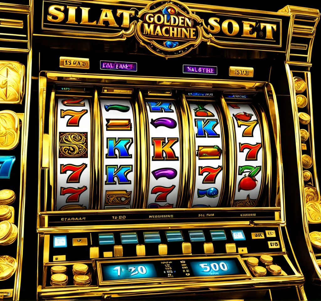 golden slot machine, 4k