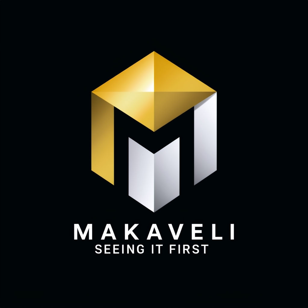 Modern Minimalist Geometric M Logo Design for MAKAVELI Brand Logo