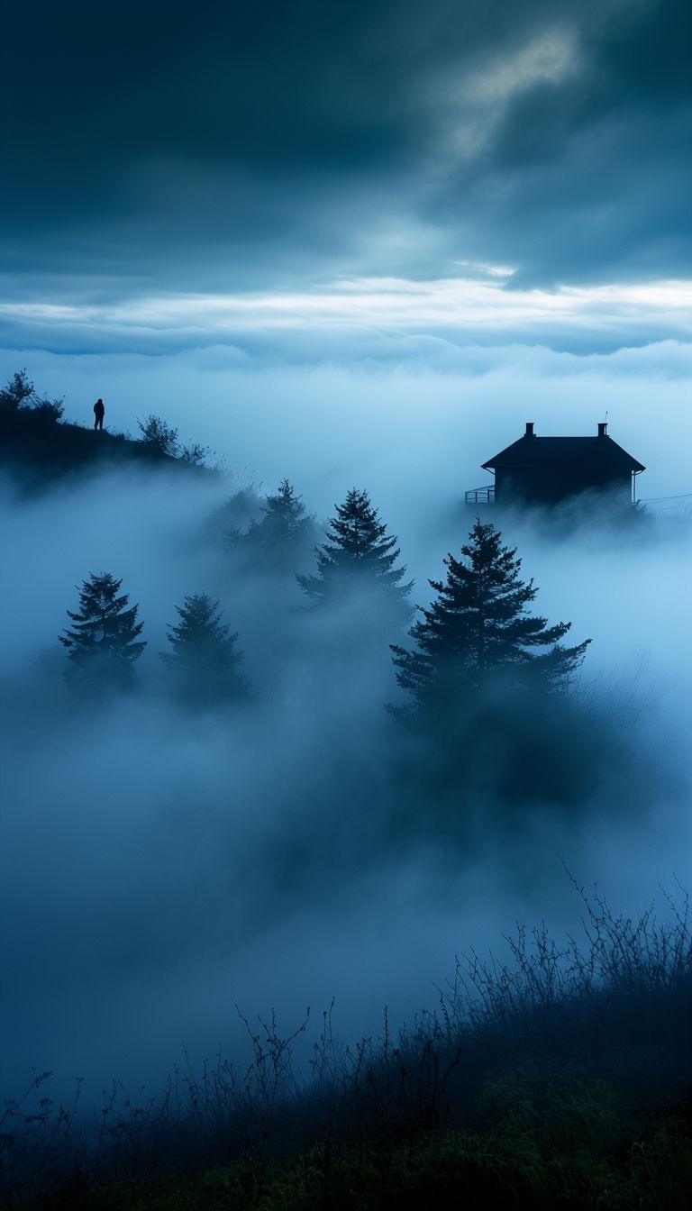 Ethereal Misty Landscape Photography for Phone Case Cover