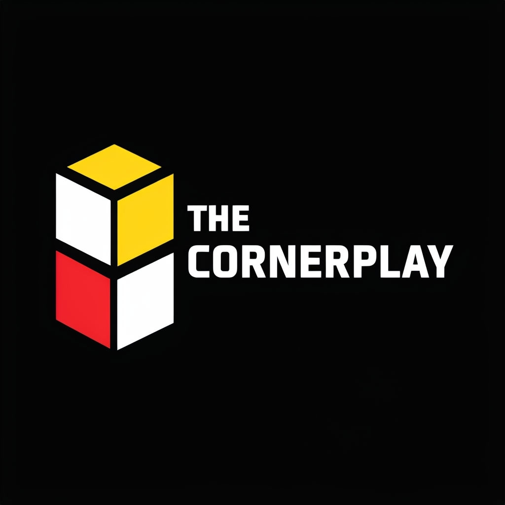 Modern Minimalist Two Cube Logo Design for The Cornerplay