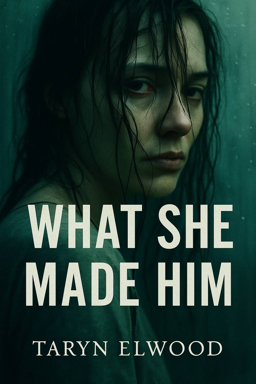Dramatic Portrait of Woman with Somber Mood EBook Cover