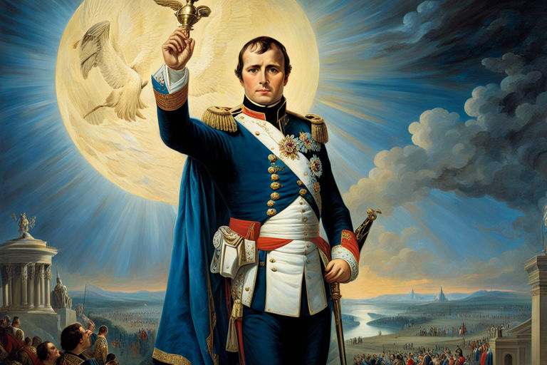 A Detailed Oil Painting Depicting Napoleon Bonaparte By Melissa Baf67050744849dab7153b77098ce679