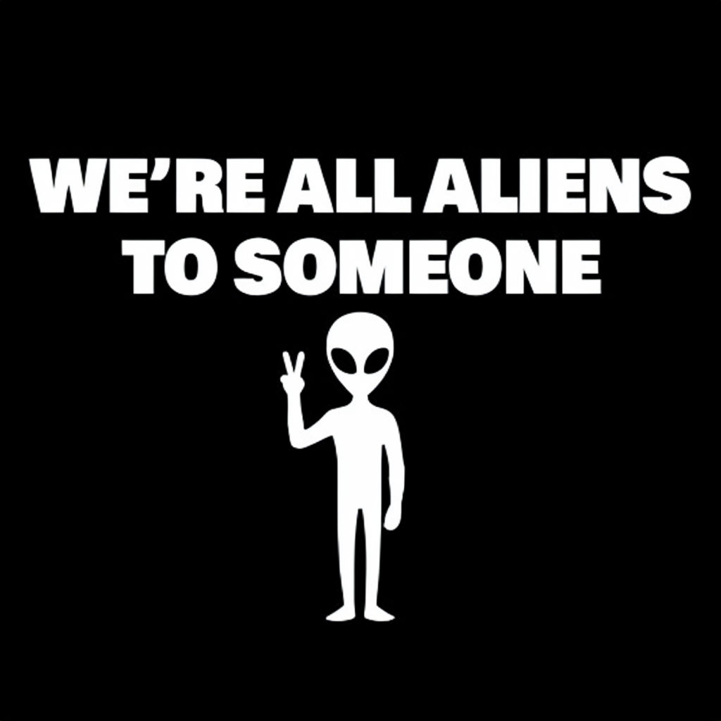 We're All Aliens to Someone Minimalist T-Shirt
