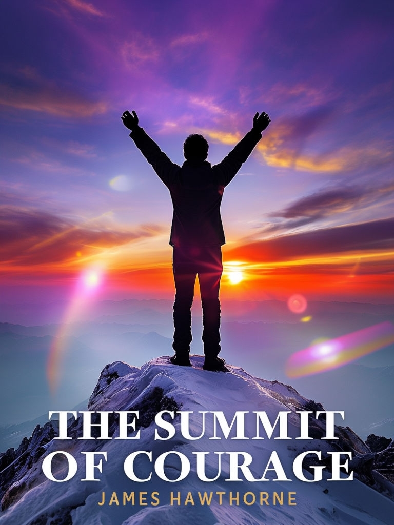 Victorious Silhouette on Mountain at Sunset EBook Cover
