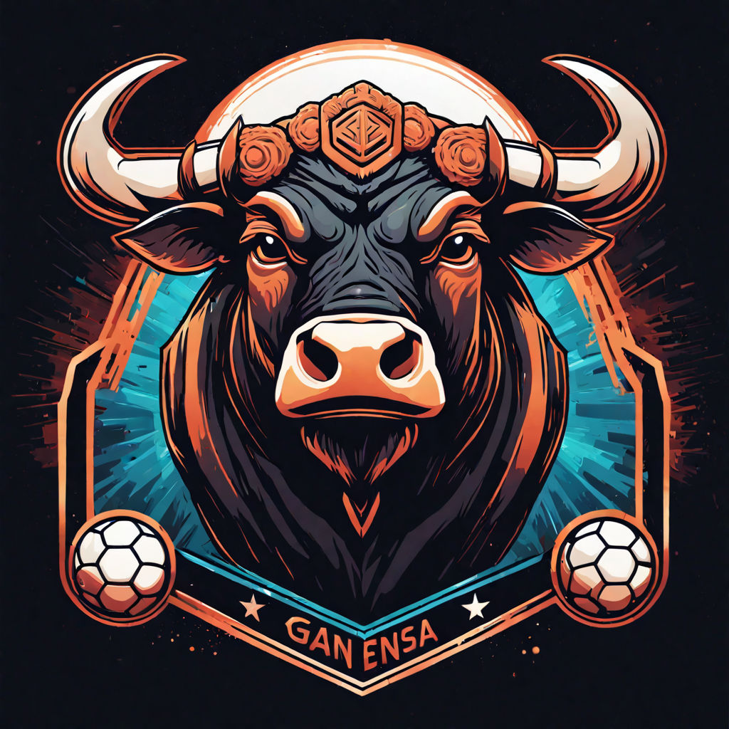 Design a football page logo anime in the form of a cheeky bu by Akun