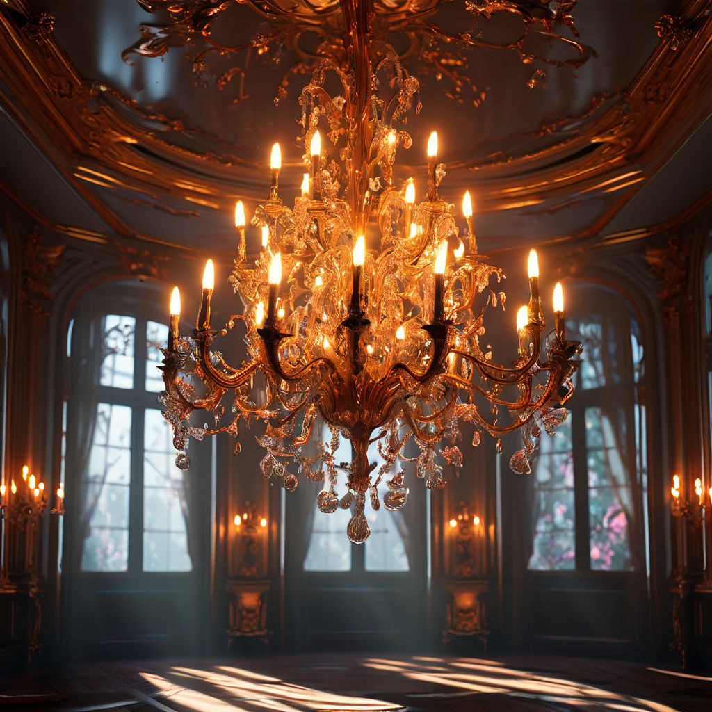 Scary chandelier full of dust by Ashu Singh - Playground