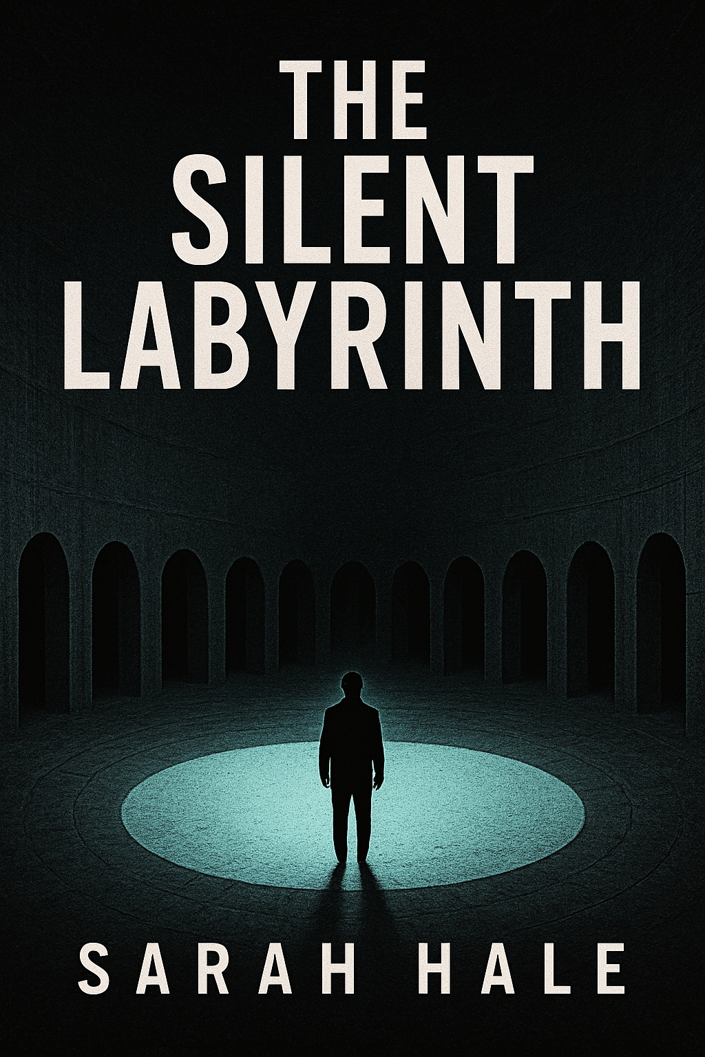 The Silent Labyrinth Dark Minimalist EBook Cover Design