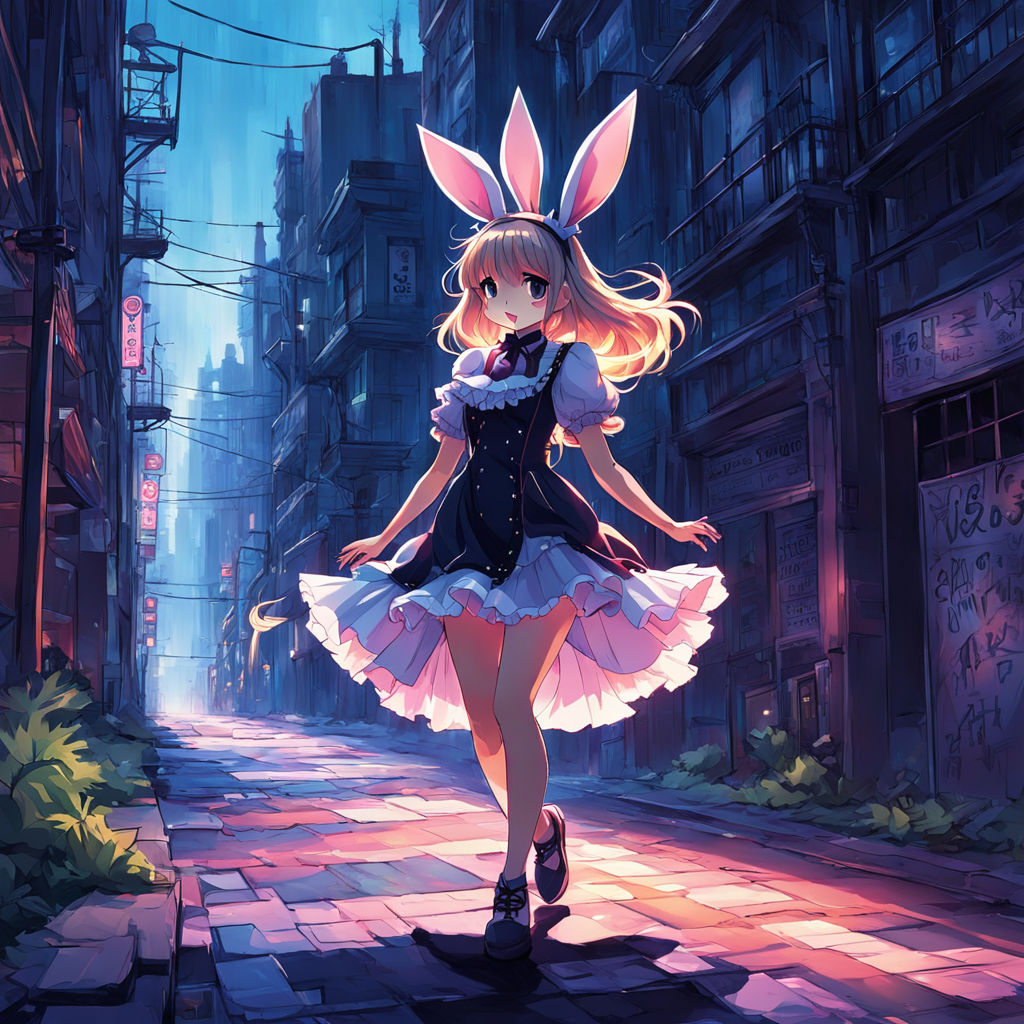 magical anime bunny girl