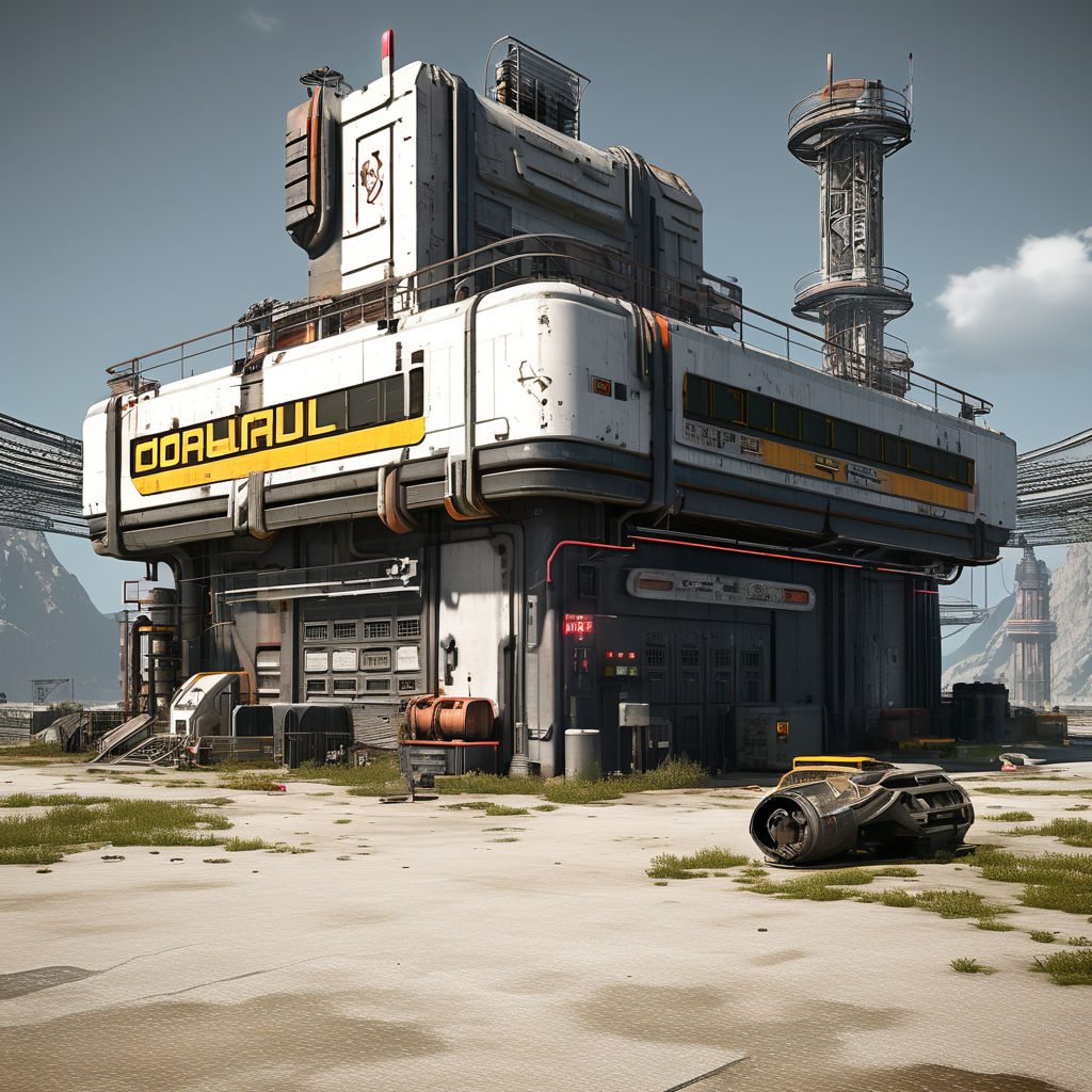 Old cyberpunk old base buliding by shivabeltza - Playground