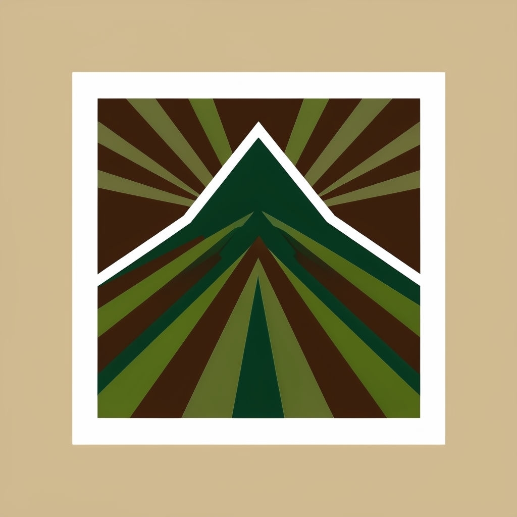 Modern Abstract Triangular Mountain Peak Seamless Pattern