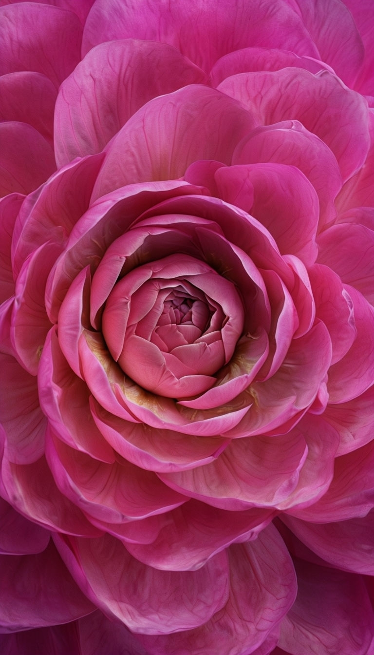 Vibrant Pink Flower Macro Photography for Mobile Wallpaper