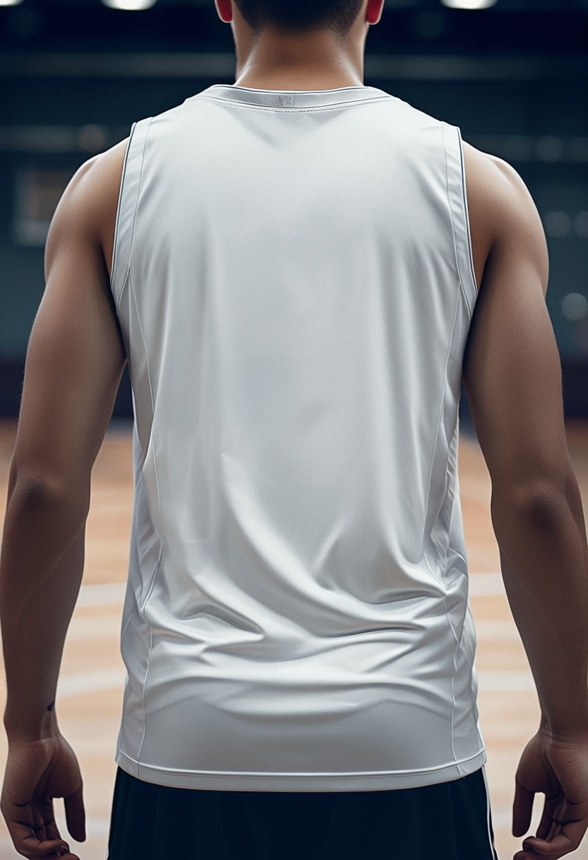 Minimalist Basketball Jersey Mockup for Customization