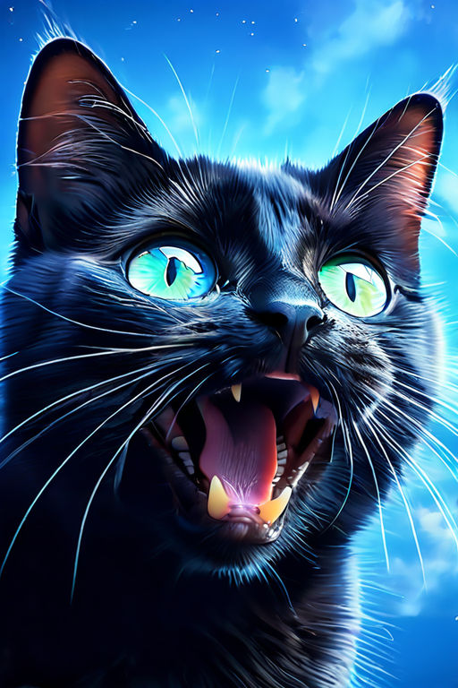 Куфдшыешс зрщещ black crazy and crazy cat. with huge surpri... by ...