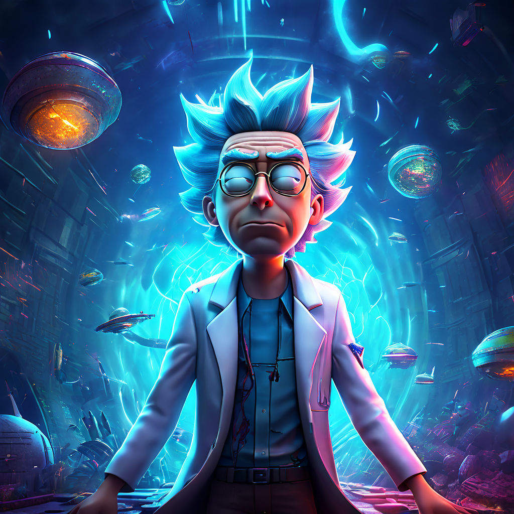 rick and morty 3d gangster