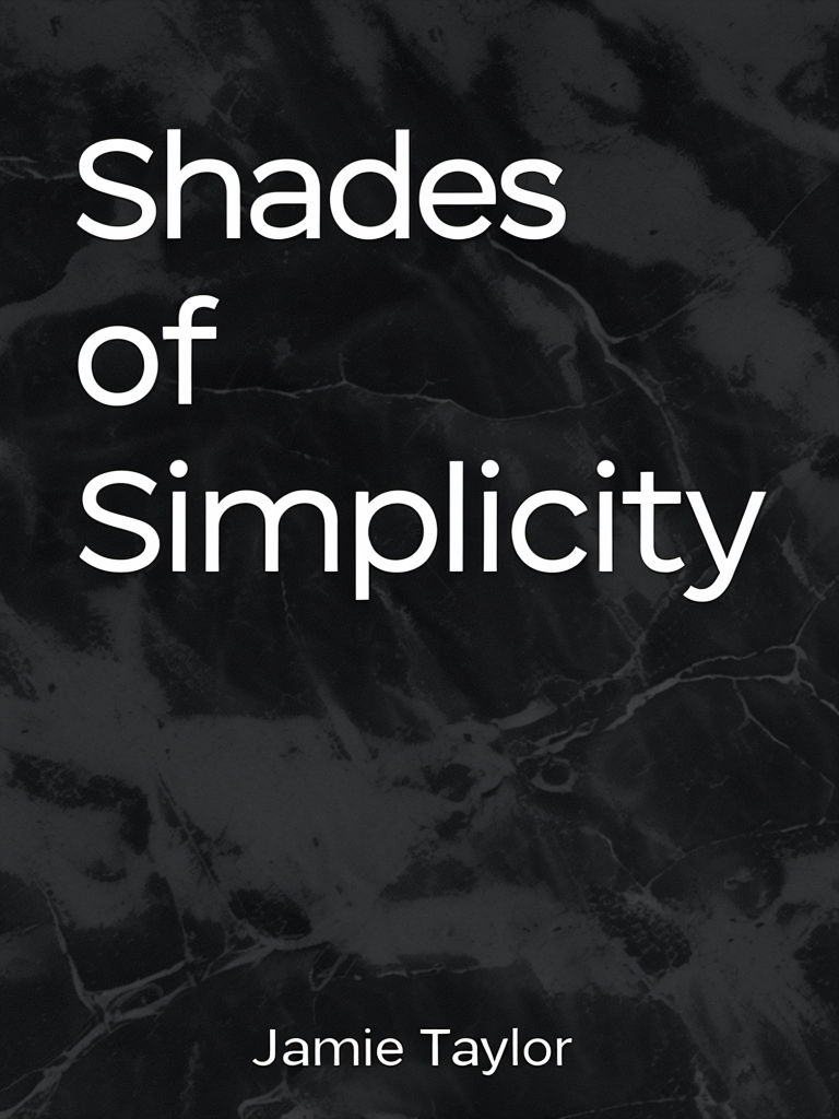 Sleek Black and White Shades of Simplicity EBook Cover