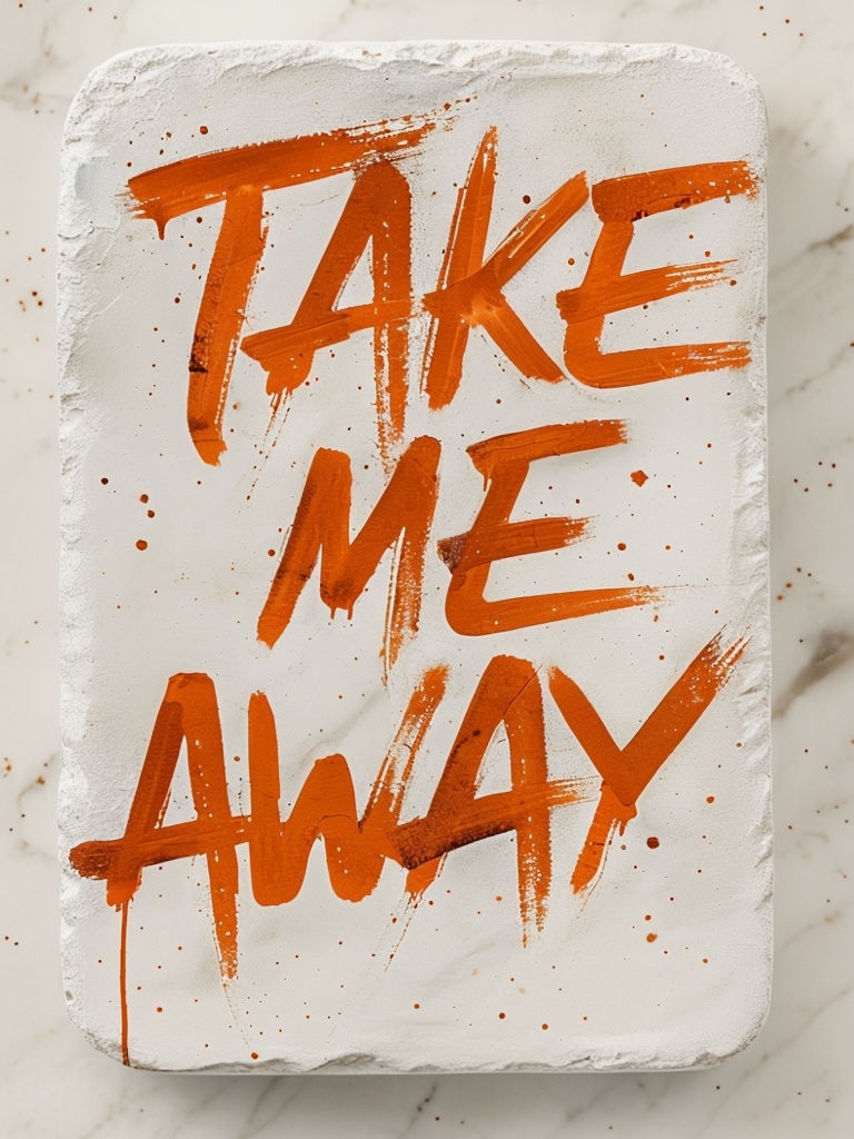 Urban Edgy Take Me Away Graffiti Art Poster