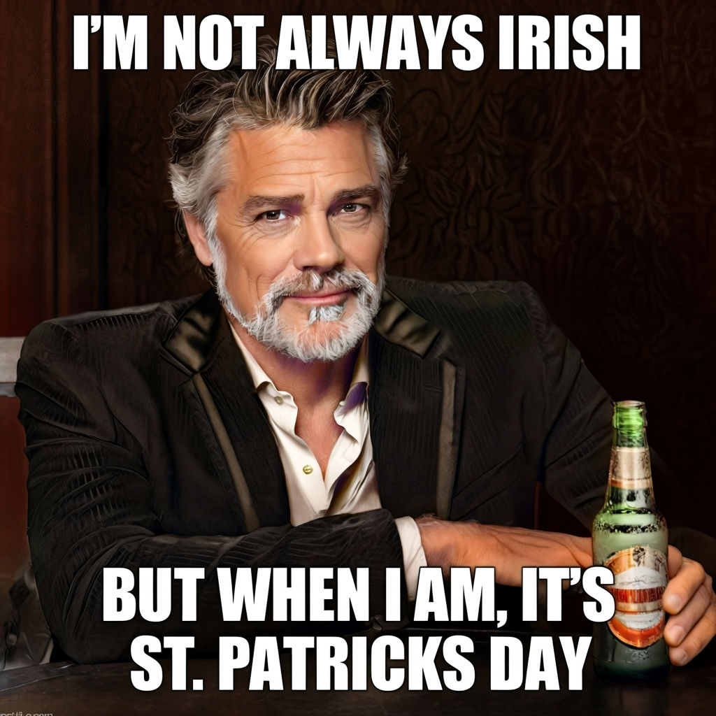 David Chokachi as Most Interesting Man St. Patrick's Day Meme