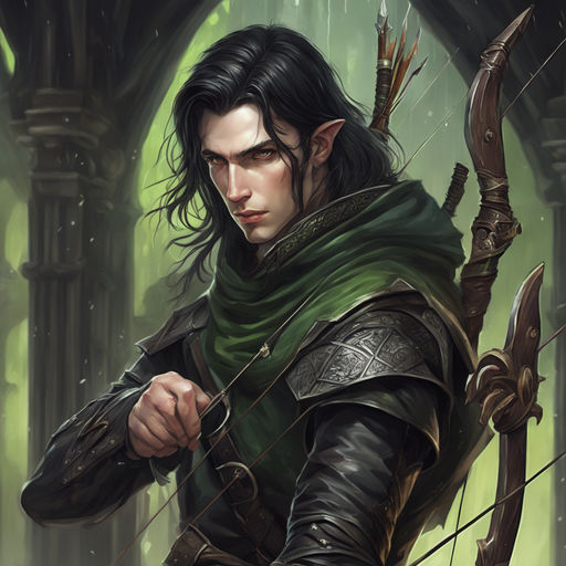 Awkward looking Young male archer by Tom Rosche - Playground