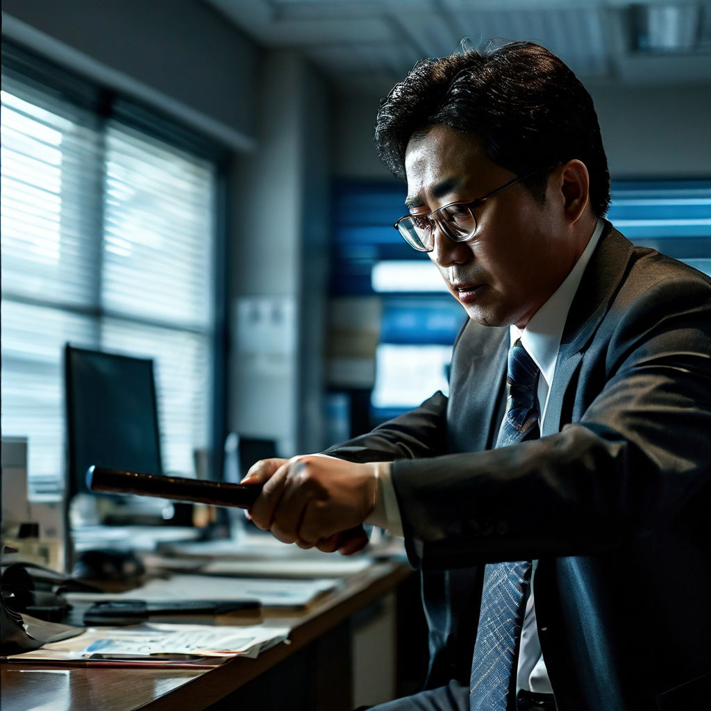 A South Korean homicide detective swings a baseball bat to t... by 뎅깡 ...