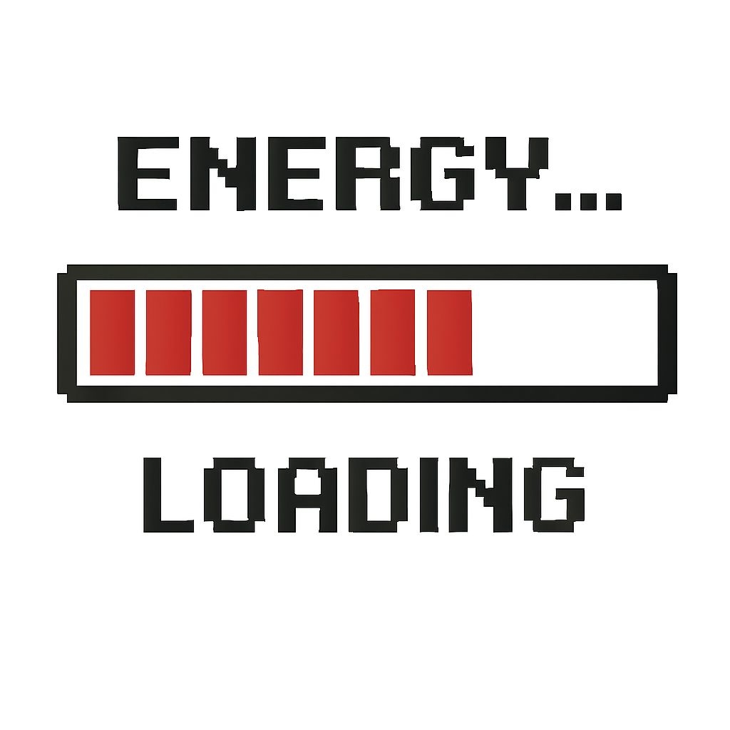 Pixelated Energy Loading Bar Retro Gaming Mug