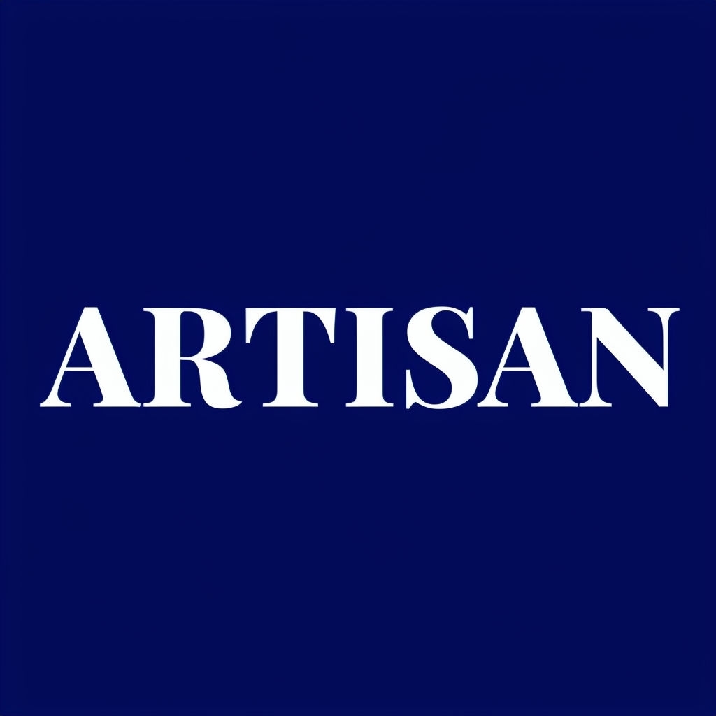 Minimalist Navy Blue Artisan Typography T-Shirt