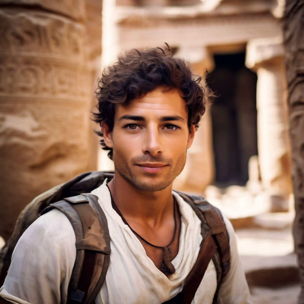 A photo of an Ancient Egyptian man 20-year-old