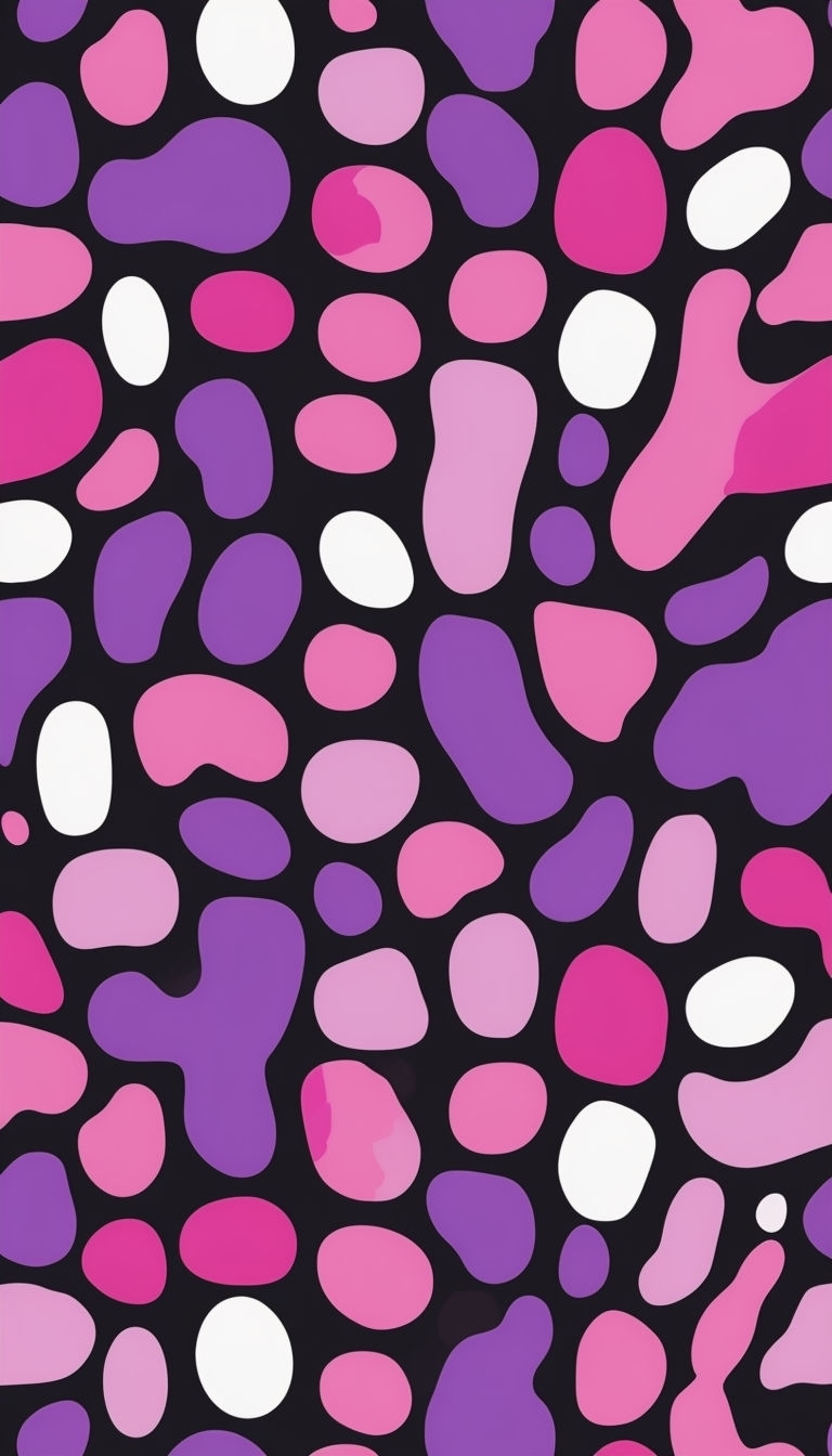 Vibrant Abstract Purple and Pink Mosaic Pattern Phone Case Cover