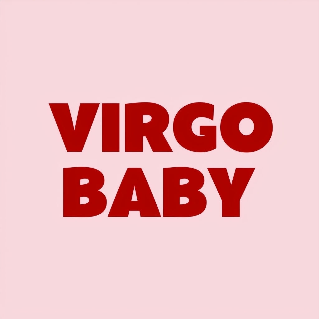 Minimalist Virgo Baby Bold Text Design Mug