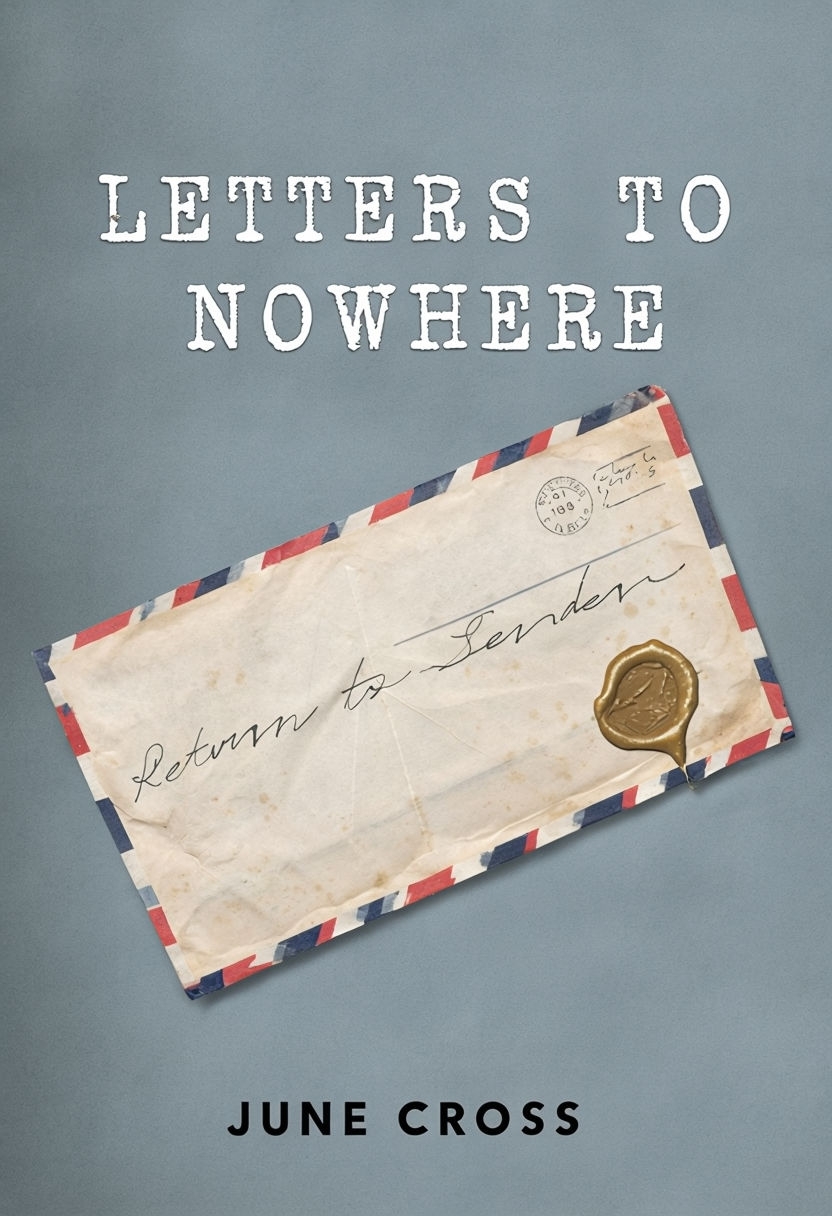 Vintage Airmail Envelope Design for Letters to Nowhere EBook Cover