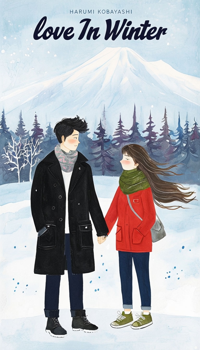 Romantic Winter Love Scene by Harumi Kobayashi EBook Cover