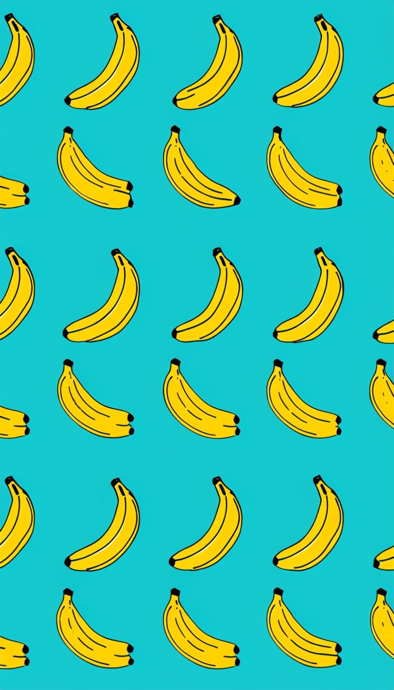 Vibrant Playful Banana Pattern Phone Case Cover