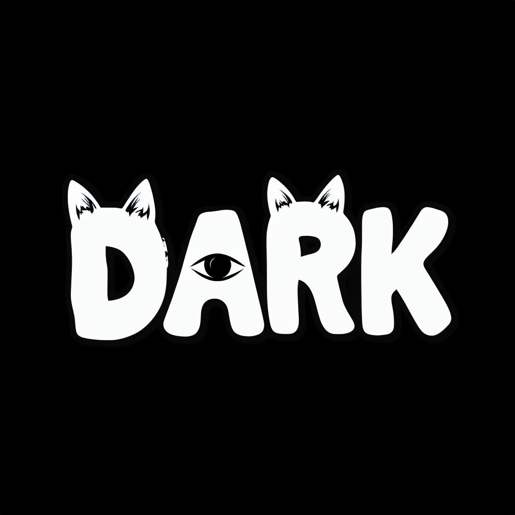 Playful Cat-Themed Dark Graphic Design T-Shirt