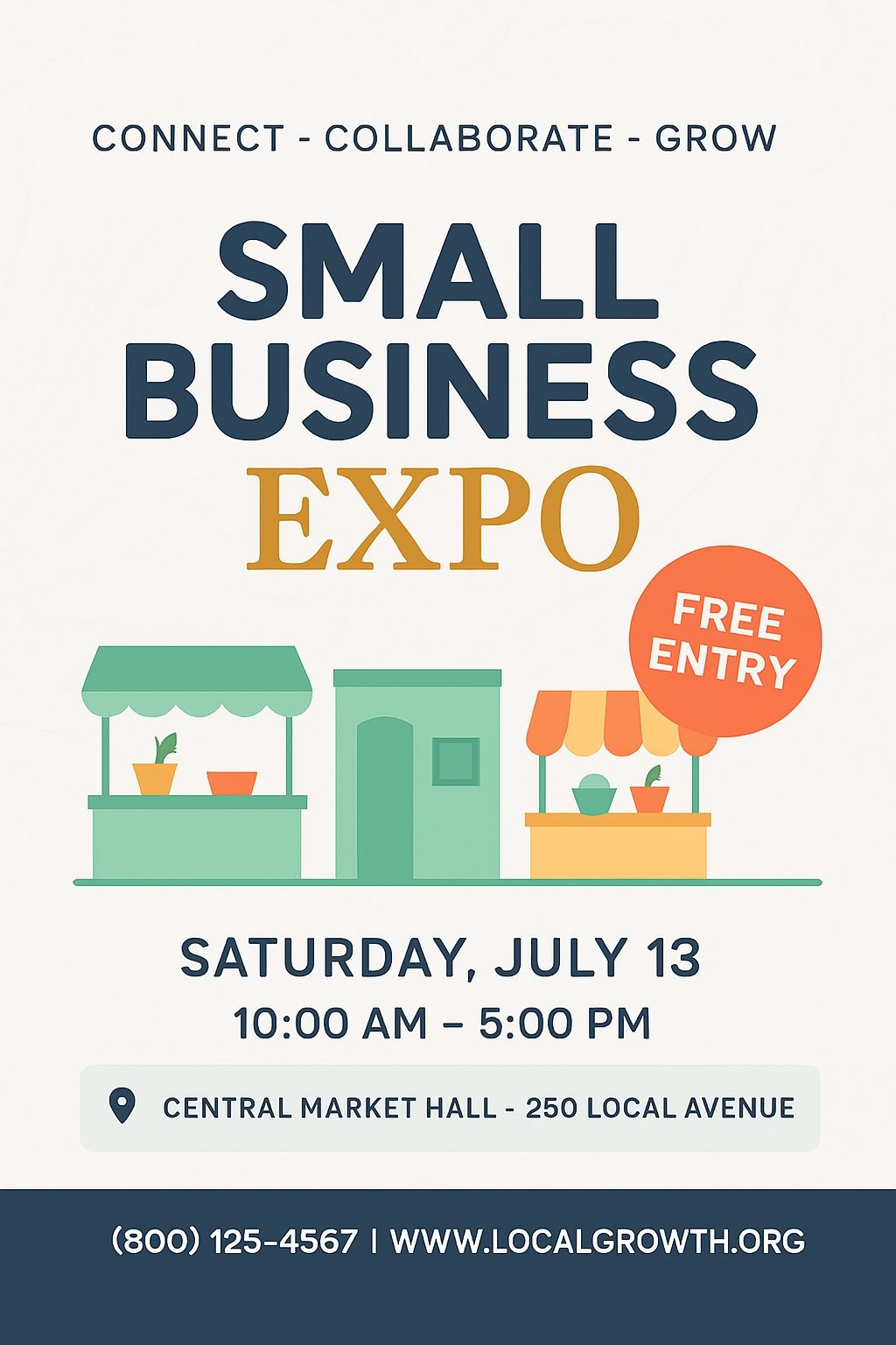 Minimalist Small Business Expo Promotional Poster Design Flyer