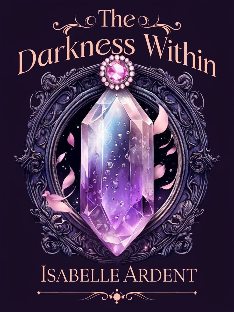 Enchanting Crystal Pendant Book Cover Design with Gothic Elegance EBook Cover