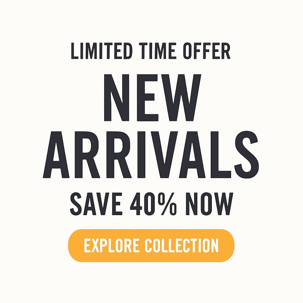 Modern Minimalist Limited Time Offer Promotional Banner Ads