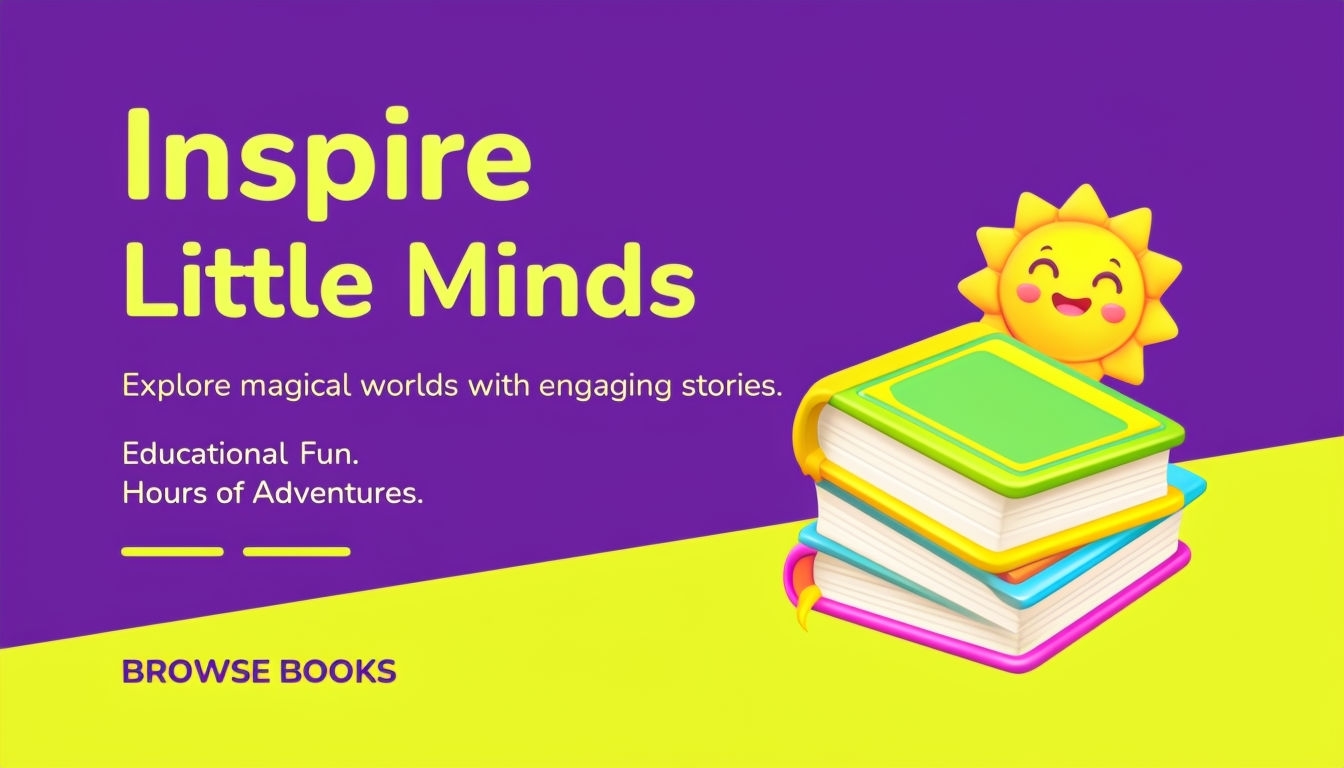 Cheerful Children's Storybooks Advertisement to Inspire Little Minds Ads