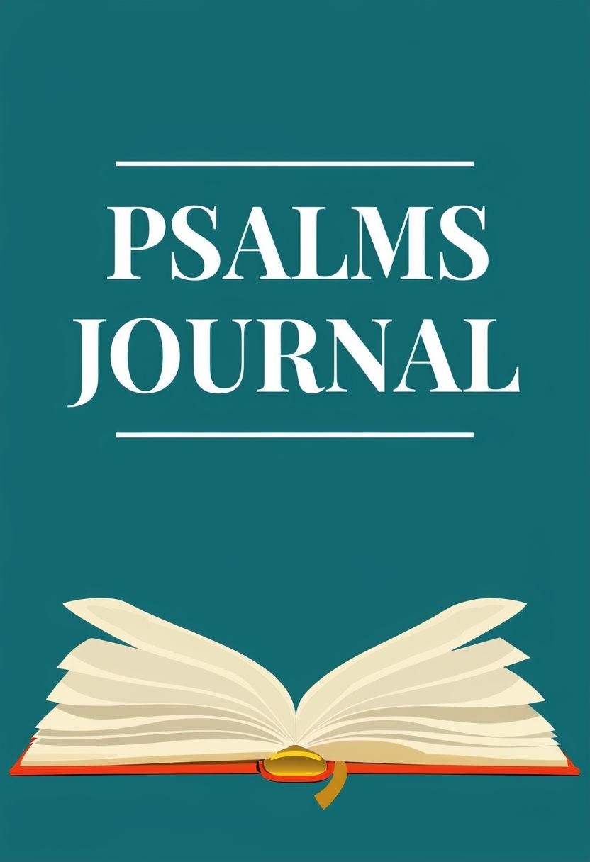 Motivational Psalms Journal with Open Book Illustration EBook Cover
