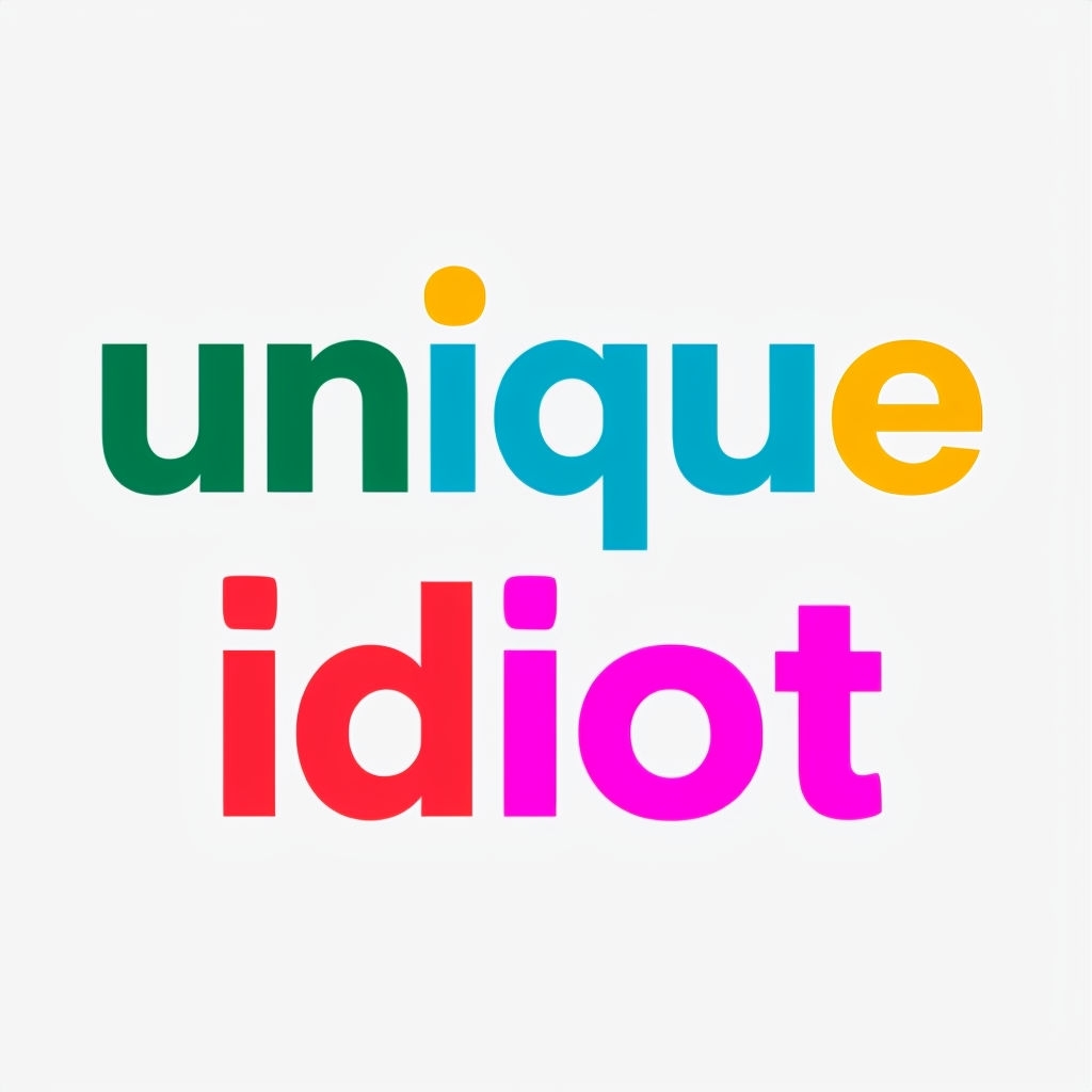 Bold Unique Idiot Typography Design T-Shirt