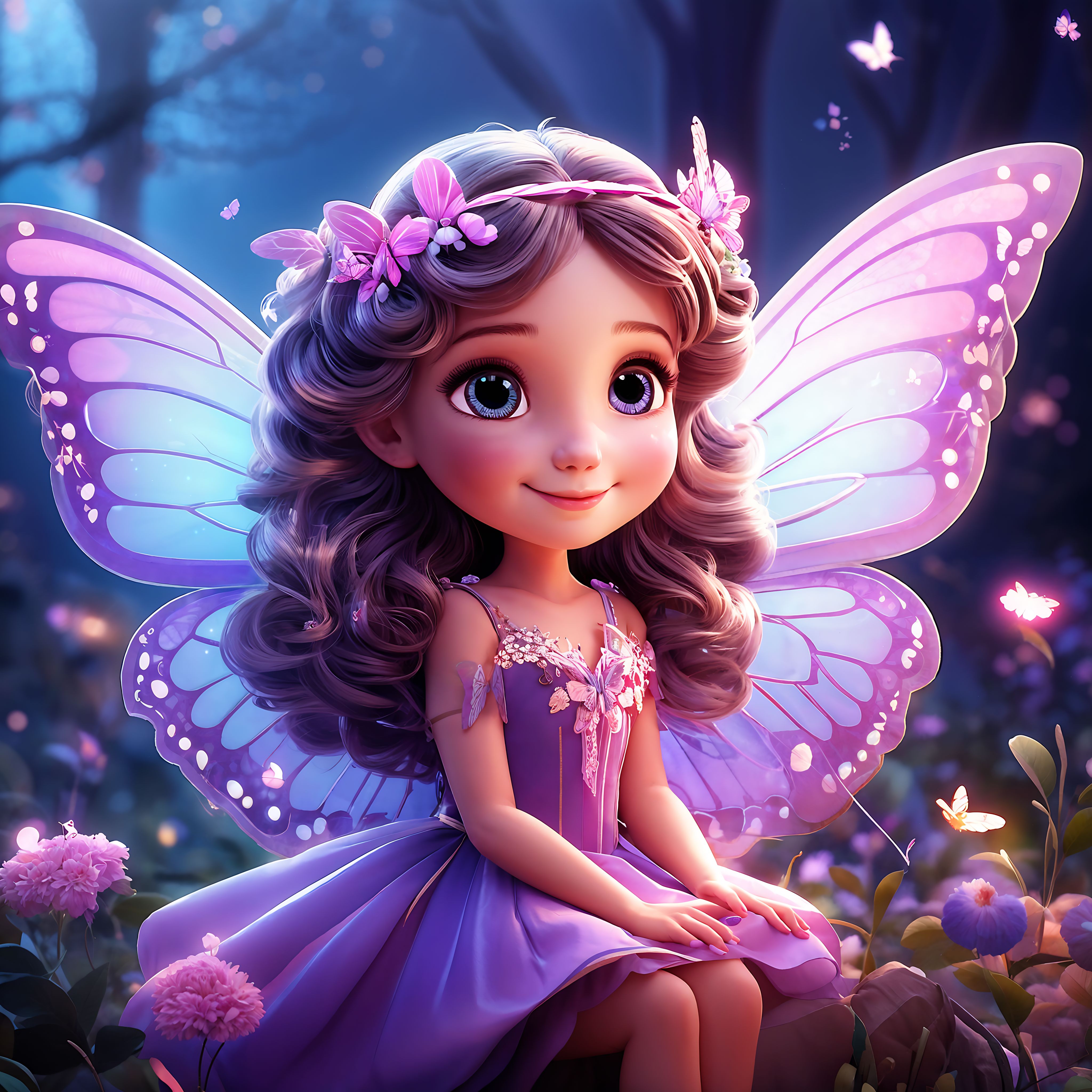 Cartoon cute fairy