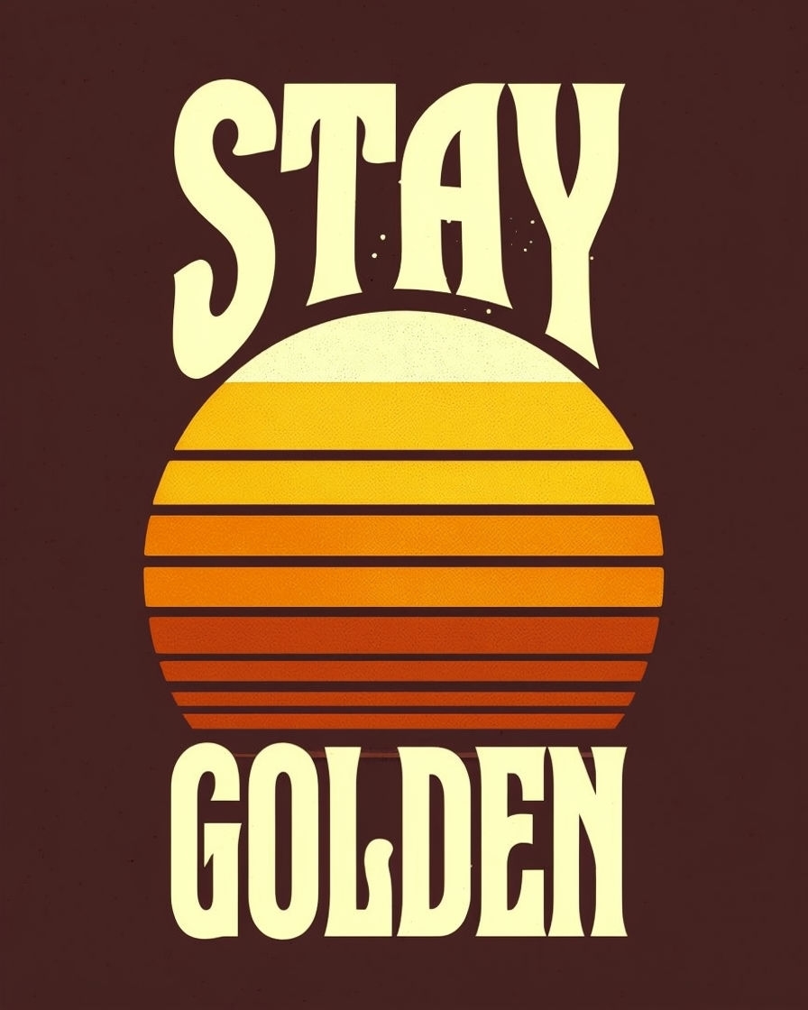 Stay Golden Vintage Art Graphic T-Shirt