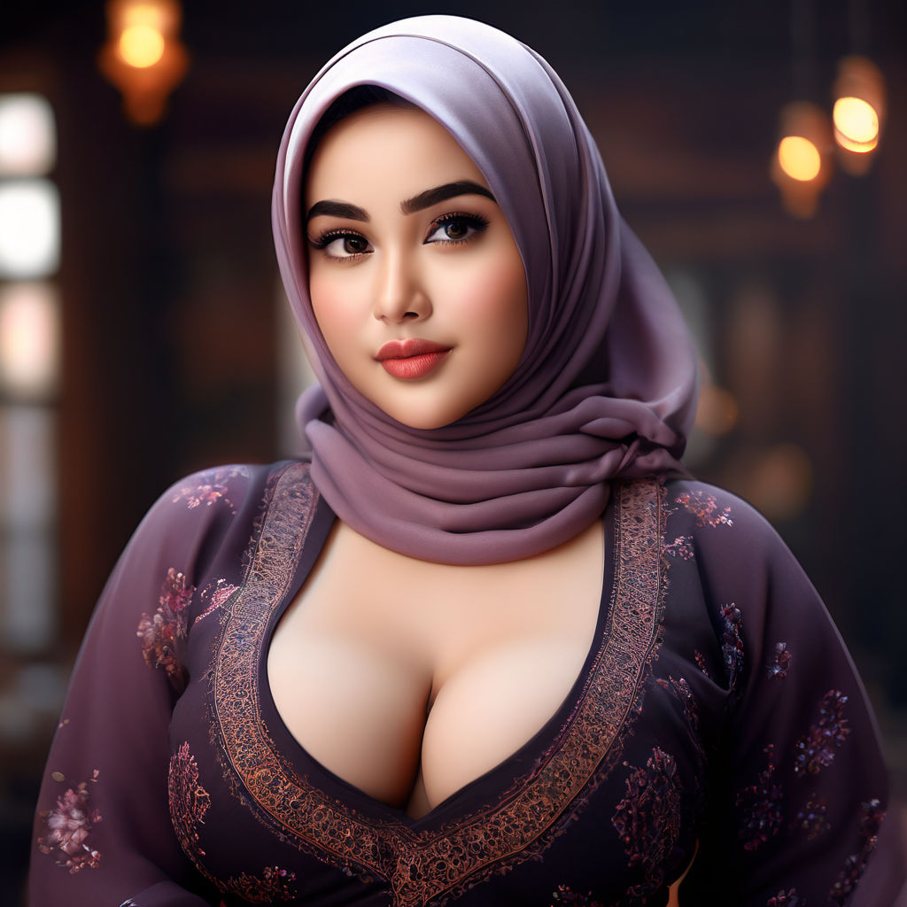 Real picture of Most beautiful attractive gorgeous sexiest model wearing  hijab and coloured c-cup bra having hieroglyphic writings fabric  illustrations