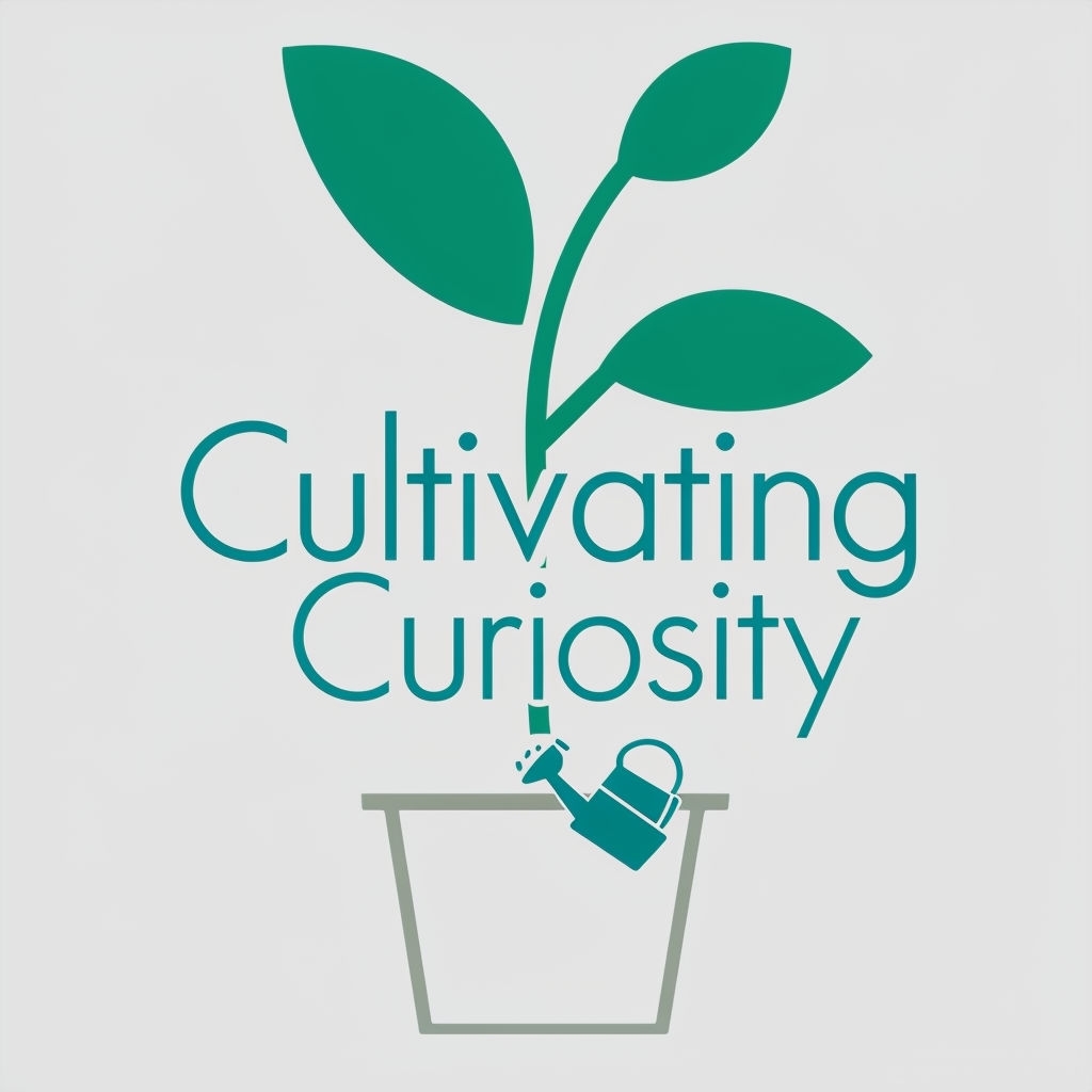 Cultivating Curiosity Minimalist Plant Art Poster