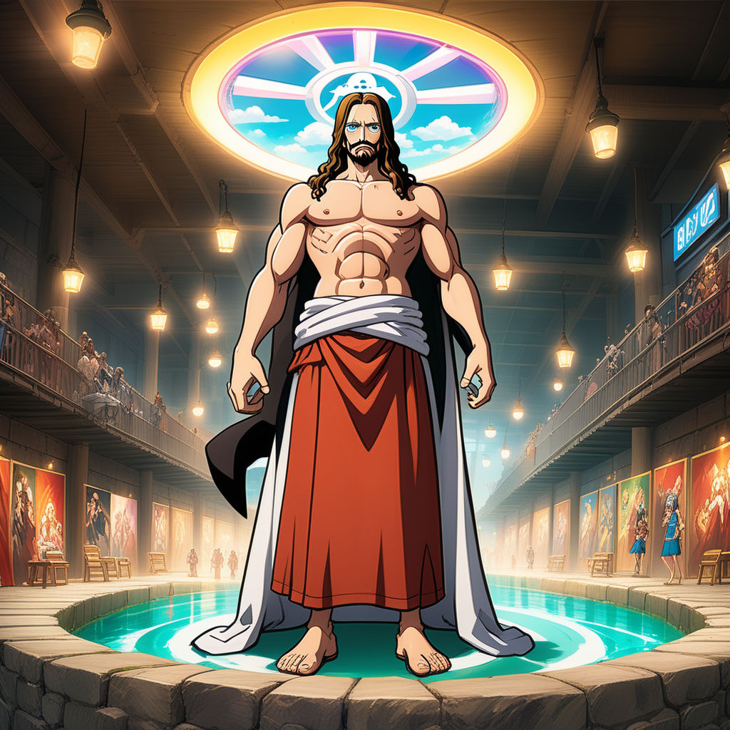 Jesus Christ on One Piece world by Jinu Sekar - Playground