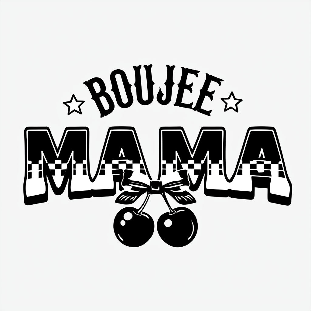 Bold BOUJEE MAMA Graphic Design with Playful Elements Mug