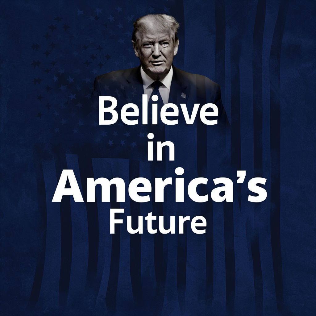 Believe in America’s Future Motivational Quote Poster