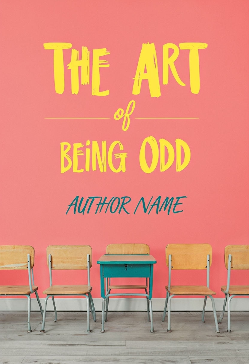 The Art of Being Odd Playful EBook Cover Design with Retro Desks