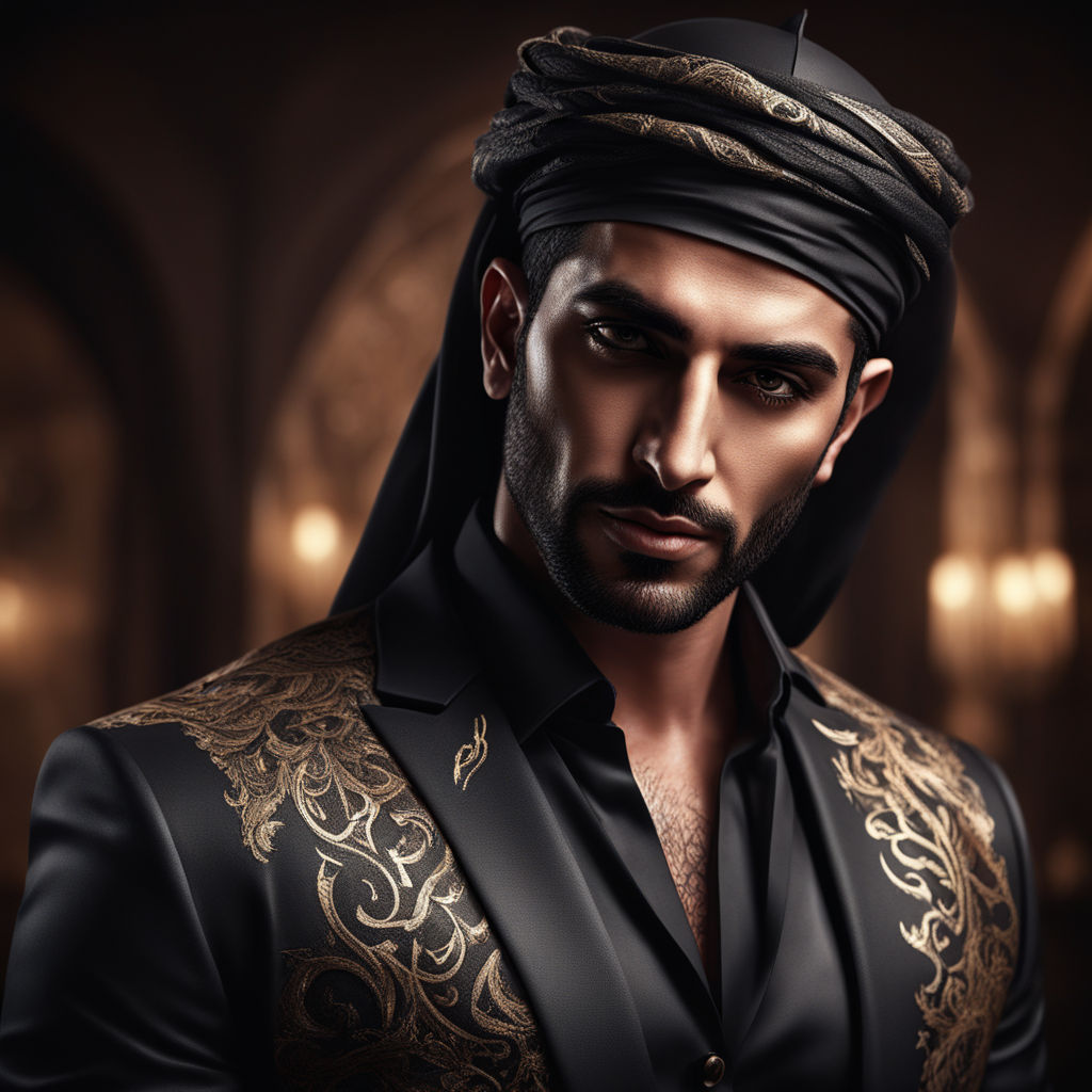 Handsome Arabian men lookbook