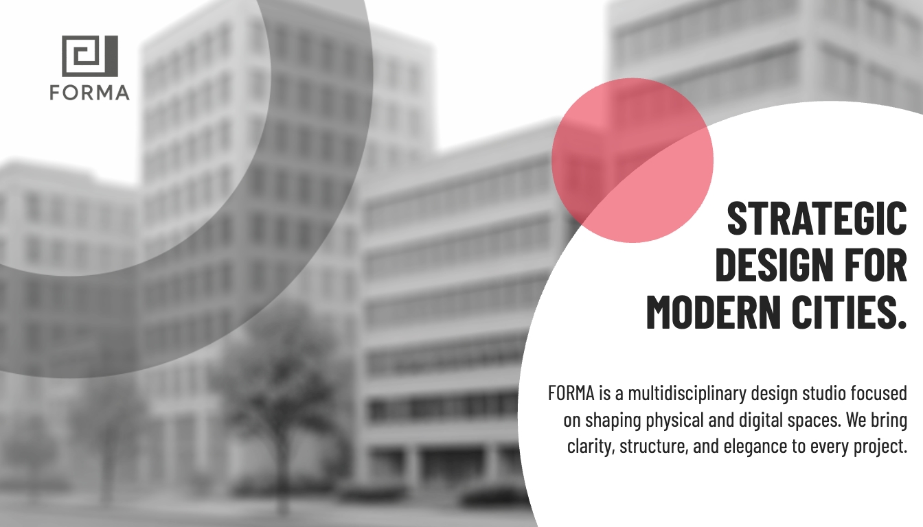 Modern Urban Design Advertisement with Minimalist Aesthetic Banner
